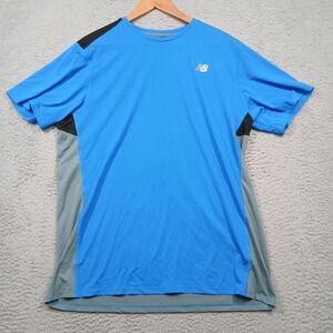 New Balance Shirt Mens XL Athletic Performance NB Dry Breathe Running Tee